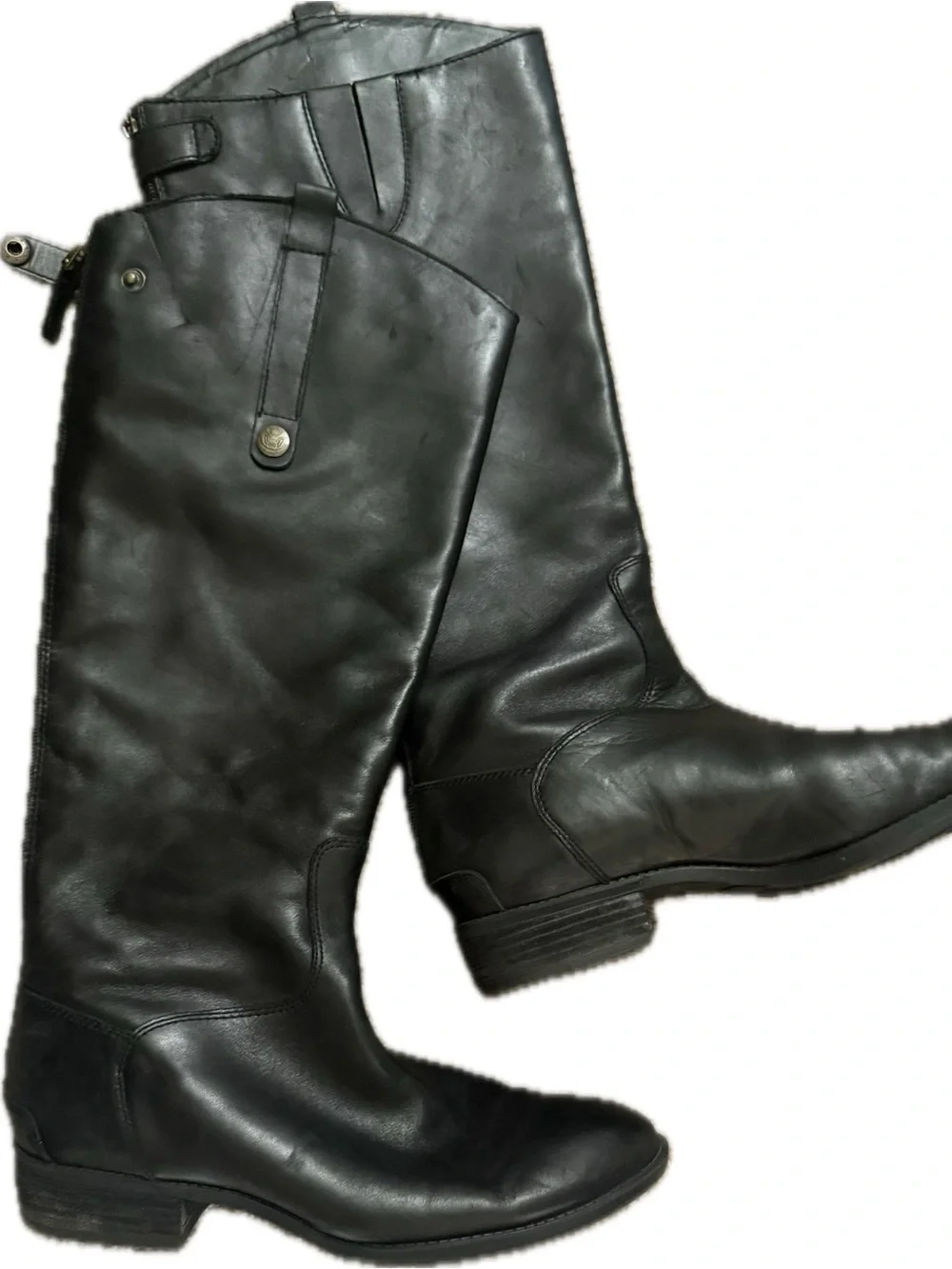 Sam Edelman Black Leather Riding Boots